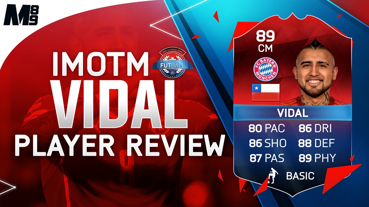FIFA 16 TOTT VIDAL REVIEW (89) FIFA 16 Ultimate Team Player Review + In Game Stats