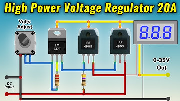 LM317 Adjustable Voltage Regulator 0-35v