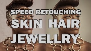 High end Retouching- SKIN JEWELLERY HAIR beauty Timelapse screenshot 2
