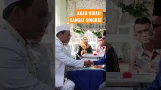 akad nikah sangat singkat, 19 detik #akadnikah #penghulu #kuangetos #kualoceret #penghuluviral