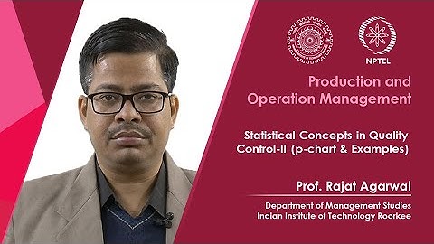 Lec 40-Statistical Concepts in Quality Control-II (p-chart & Examples)