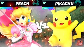 Super Smash Bros Ultimate Amiibo Fights 3pm Poll Peach vs Pikachu