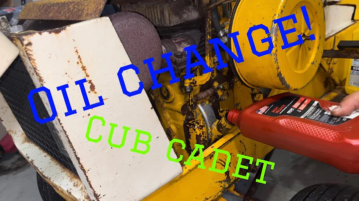 How to do an oil change in an antique cub cadet tractor