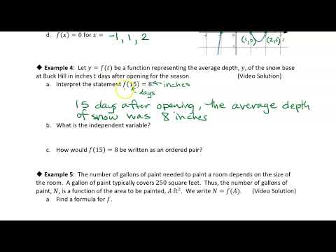 1.1 Functions and Function Notation: Example 3