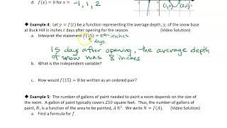 1.1 Functions and Function Notation: Example 3