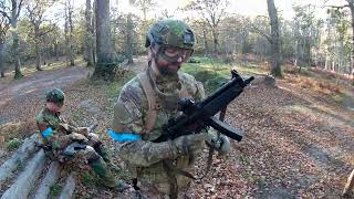 Airsoft gameplay to eat dessert to