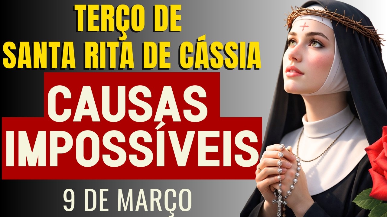 SE VOCÊ PRECISA DE UM MILAGRE, REZE ESTE TERÇO DE SANTA RITA VEJA SINAL DO CEU