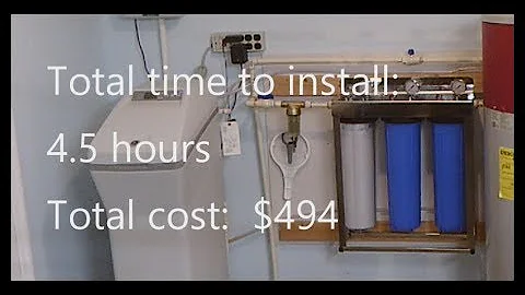 Installing Express Water Whole House Water Filtration System (Standard 3 filter)