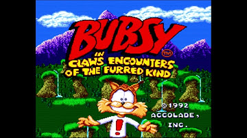 [SNES] Introduction du jeu "Bubsy in : Claws Encounters of the Furred Kind" de Accolade (1993)