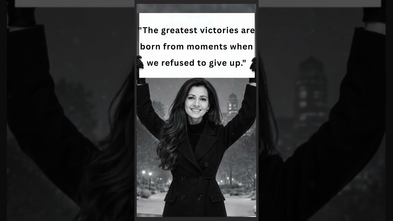 The greatest victories are born from moments when we refused to give up