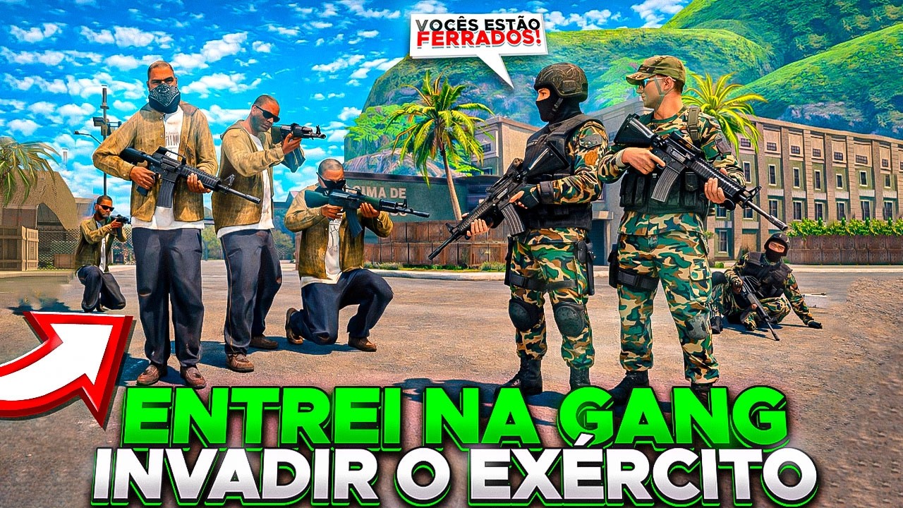 TIVE QUE INVADIR O EB COM MINHA NOVA TROPA DOS MENDIGO! RIO RISE