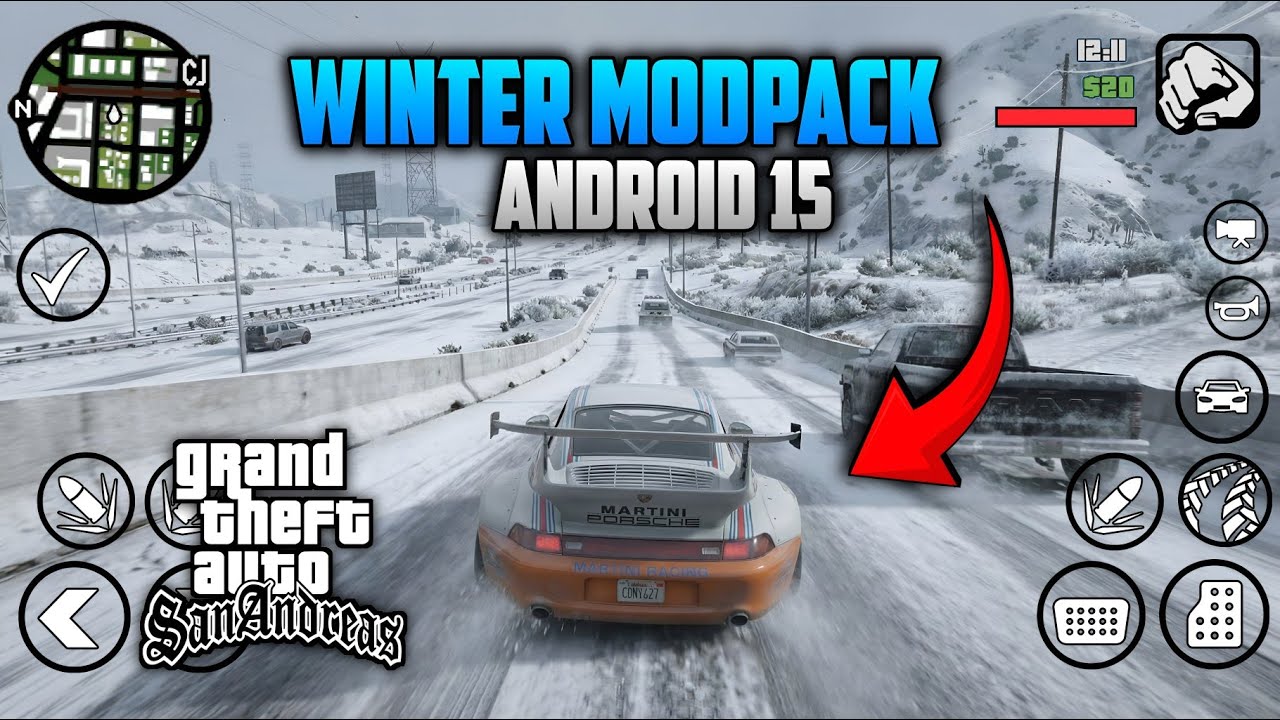 GTA San Andreas Android Winter Modpack 2025 | Ultra Realistic Graphics (RTX On)