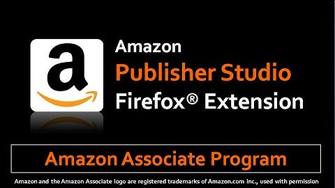 Amazon Publisher Studio Firefox Extension