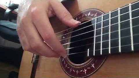 Marco Tamayo shows how "apoyando" is a move until the upper string.