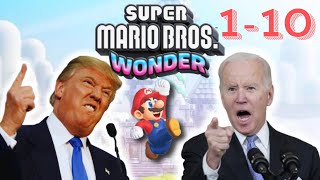 Presidents Play Super Mario Bros. Wonder 1-10 Compilation