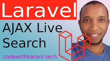 Live Search in Laravel using AJAX