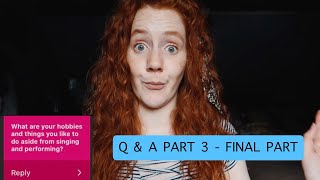 Q&A - Part 3 - Kirsty Clinch - The Final Part!