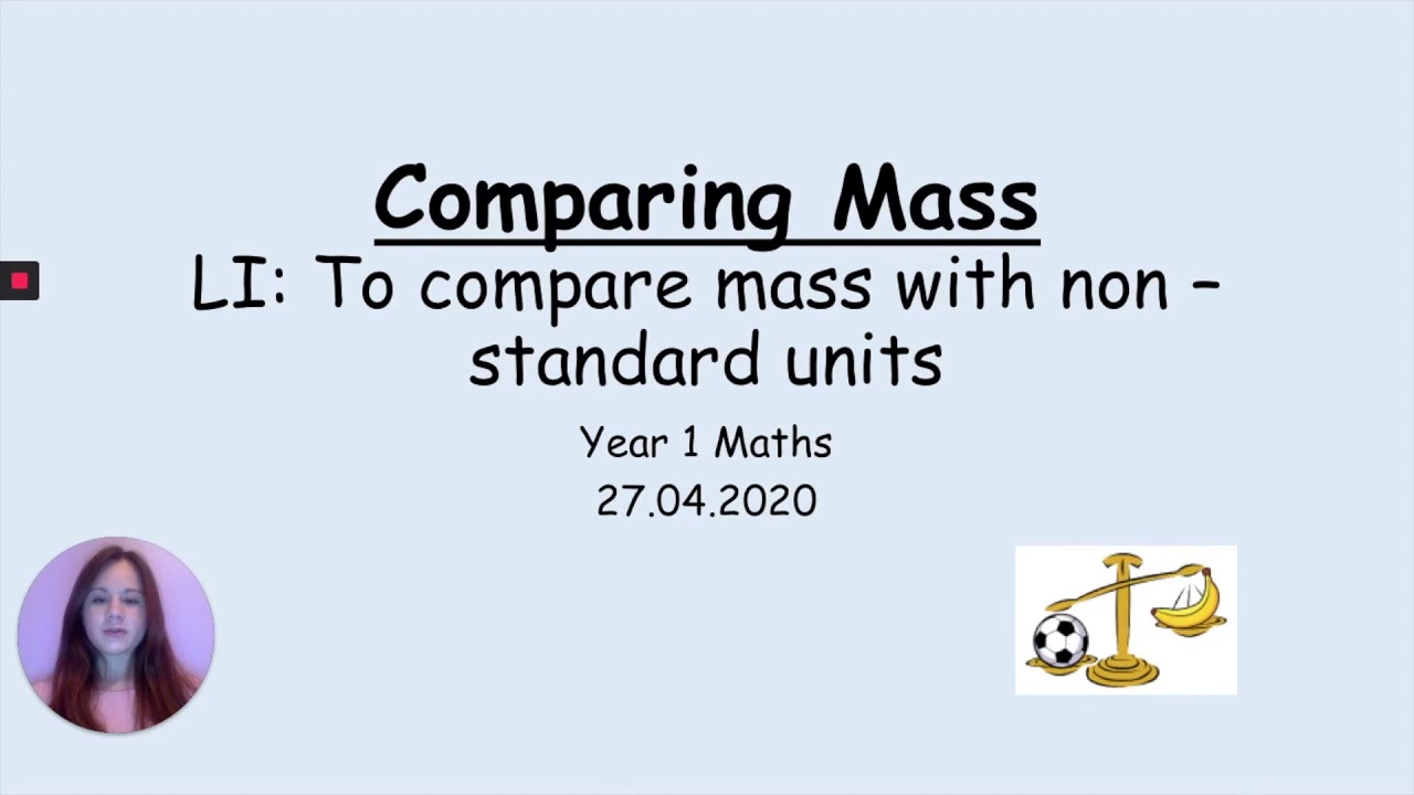 27.4.20 Year 1 maths-comparing mass