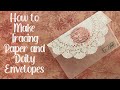 How to make tracing paper and doily envelopes