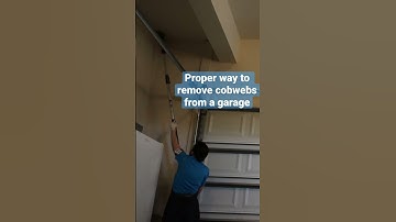 The Proper Way to Remove Cobwebs from a Garage #ProCleaningTool #shorts