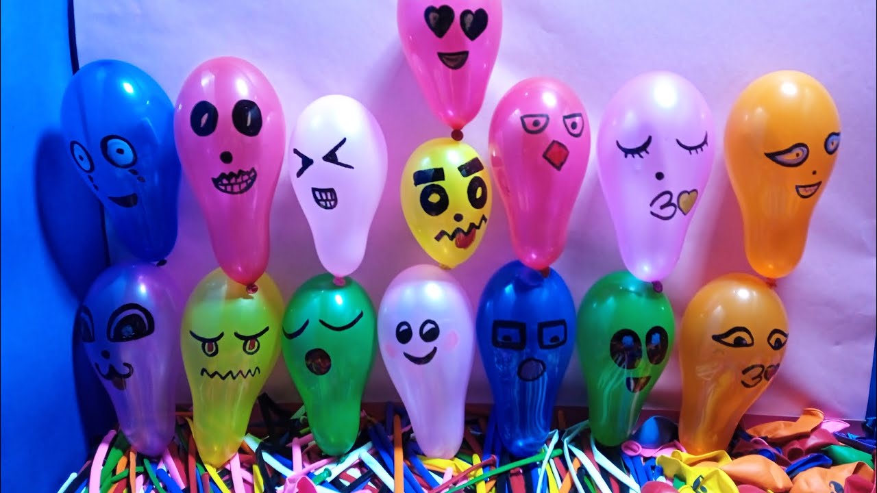Lots Of Colourful Balloons Pop Popping With Funny Balloons Play