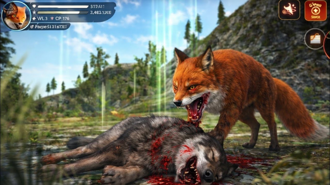 The Wolf Gameplay 🐺🔥 | Fox vs Wild Animals Kill | Fexon Gaming