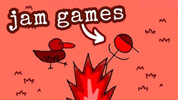 playing jam games by 8 devs (they were made in only 1 hour)