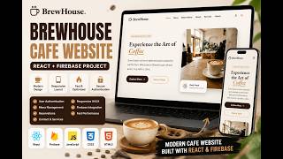 BrewHouse Cafe Website | React JS & Firebase | Full Stack Web Development Project