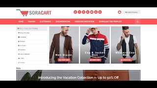 SoraCart Shopping Blogger template Overview | Blogger eCommerce theme | Blogger Shopping Template