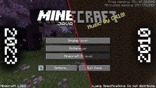 History of all Minecraft Title Screens [2010 - 2023]