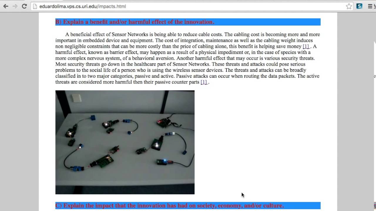 Computing Innovations Final Project (Sensor Networks) - YouTube