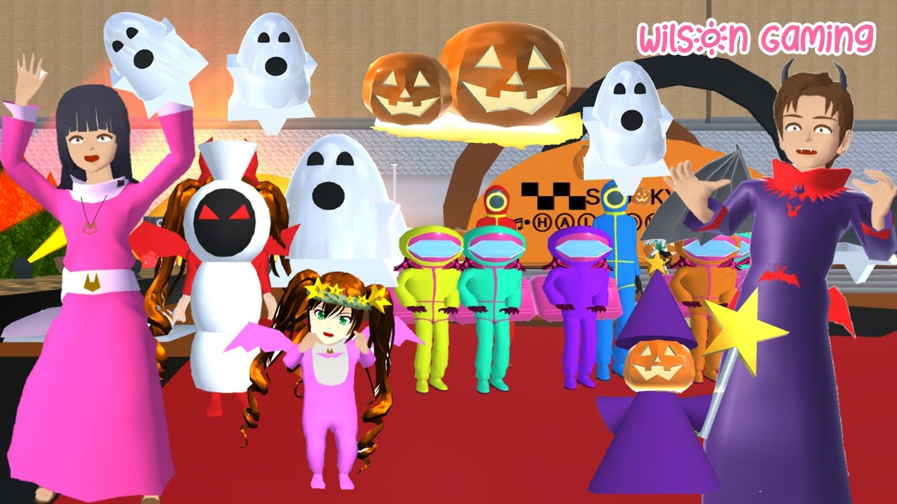 Bayi Titan Hilang Yuta Bantu Ultraman di Pesta Halloween Penuh Hantu | Sakura School | Wilson Gaming