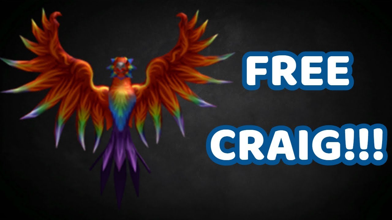 Win Your Own Craig Rainbow Phoenix Exotic Pet Roblox Assassin Closed - 