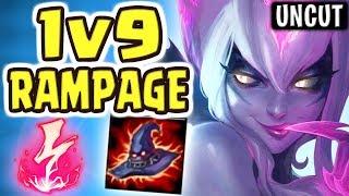 HIGH ELO SECRET WEAPON: 1000AP EVE MASSACRE!! Evelynn vs Rammus Jungle | Nightblue3 Full Gameplay