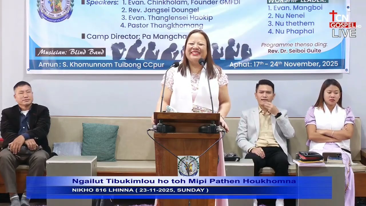 Evan,Nu Chinkholam Speech on Sunday at GMFDI 23-11-2025🔥