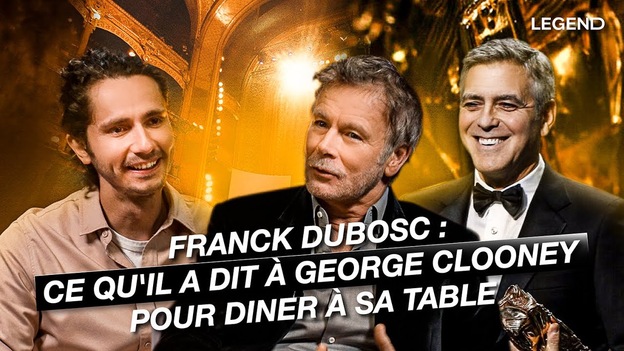 Ce qu'a dit Franck Dubosc à George Clooney pour diner à sa table