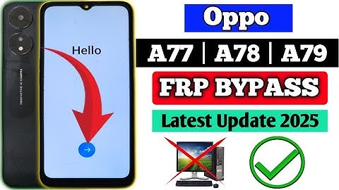 Oppo A77, A78 , A79 5G Share Not Working - Frp Bypass || Android 13 / 14 / 15 Without PC  2025 ||