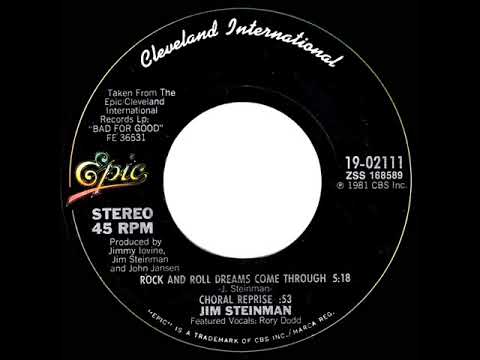 Jim Steinman — 1981 HITS ARCHIVE: Rock And Roll Dreams Come Through - Jim Steinman (stereo 45)