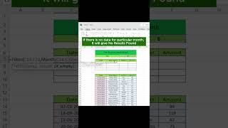 😎 Dynamically Filter Data by Months in Excel 😎 #shortsvideo #exceltricks