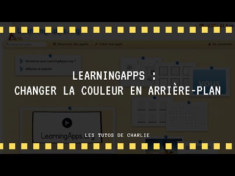 Learningapps : changer la couleur en arrière-plan