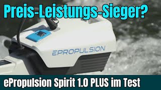 ePropulsion Spirit 1.0 PLUS | EMotor für Schlauchboote | 1 kW (3 PS) Außenborder mit Batterie