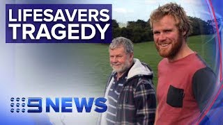 Father and son drown while trying to rescue tourist in Victoria | Nine News Australia