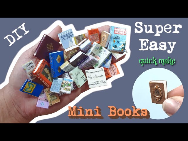Angoily 50PCS Doll House Tiny Books – Miniature Bookshelf Decorations - View #4