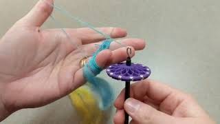 How To Ply On The Fly On A Top Whorl Drop Spindle