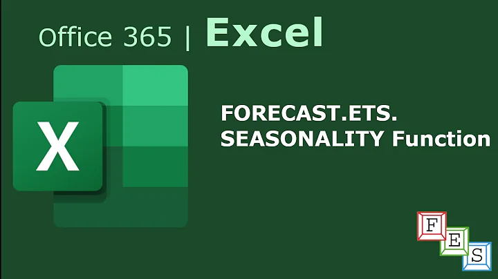 How to use FORECAST.ETS.SEASONALITY function in Excel - Office 365