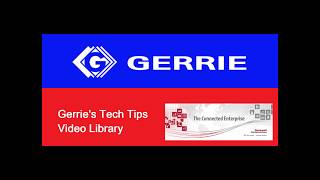Gerrie Tech Tips - Information Software and Analytics - Network vs Architecture View