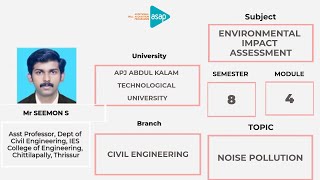 ASAP Engineering Session 116 | 𝐂𝐢𝐯𝐢𝐥 | 𝐒𝟖 | 𝐍𝐨𝐢𝐬𝐞 𝐏𝐨𝐥𝐥𝐮𝐭𝐢𝐨𝐧 𝐛𝐲 𝐌𝐫 𝐒𝐞𝐞𝐦𝐨𝐧 𝐒