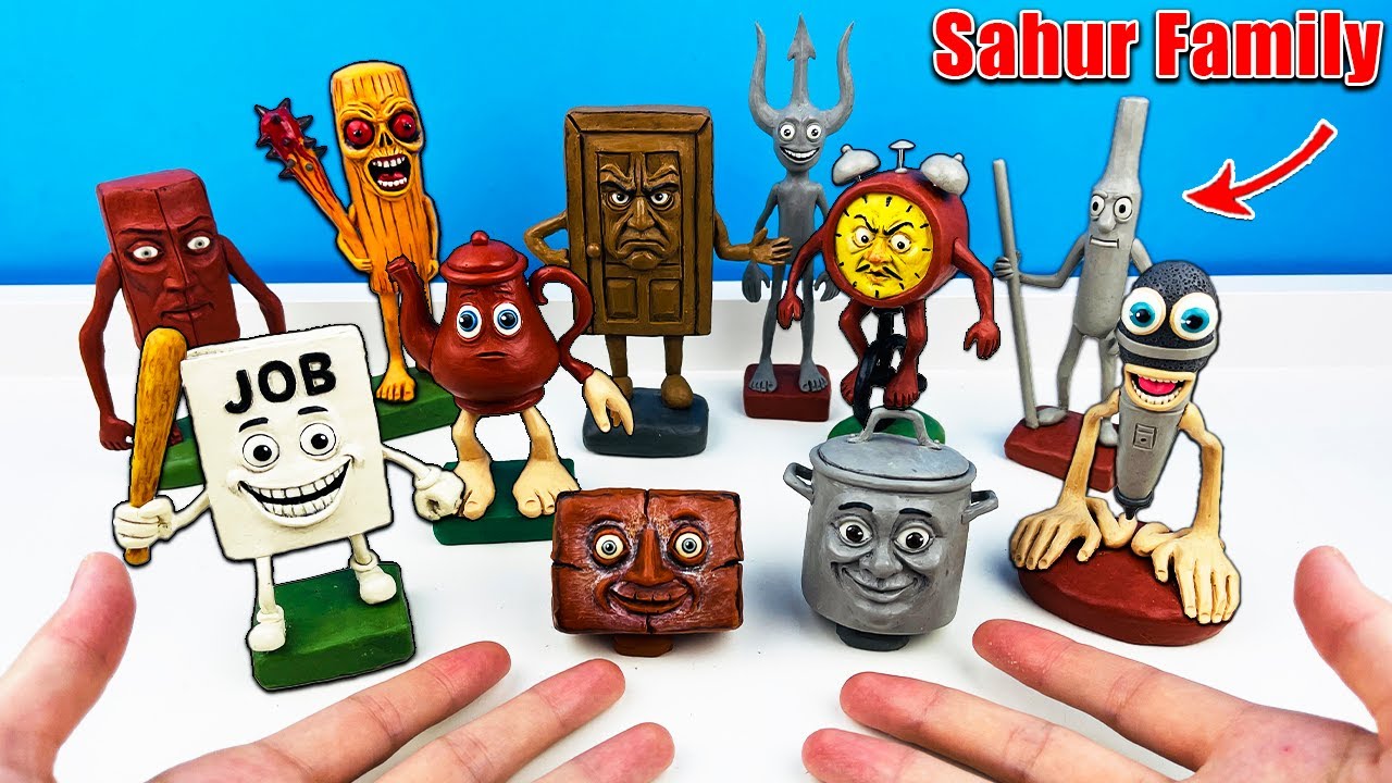 ВСЯ СЕМЬЯ ТУН ТУН САХУРА — Полная Коллекция Фигурок | Как сделать своими руками