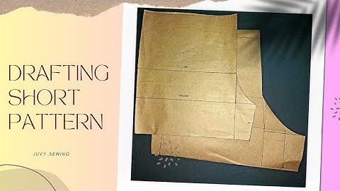 Short pattern drafting / Garterized short pattern