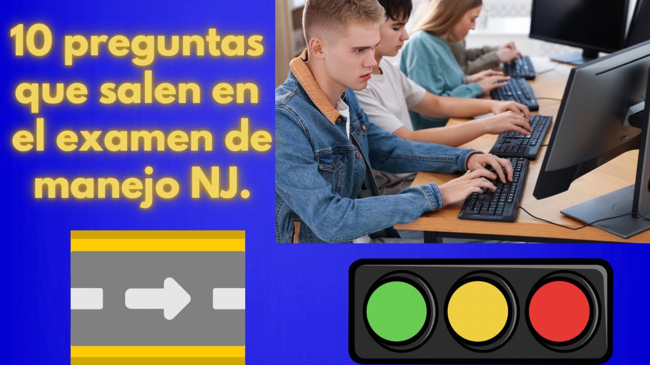 Examen escrito de manejo para el estado de New Jersey. Examen teórico New Jersey.